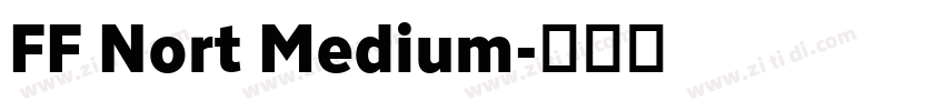 FF Nort Medium字体转换